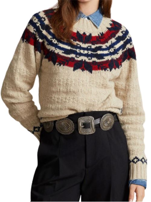 Maglione Donna multicolore con colletto alto POLO RALPH LAUREN | 211916171001